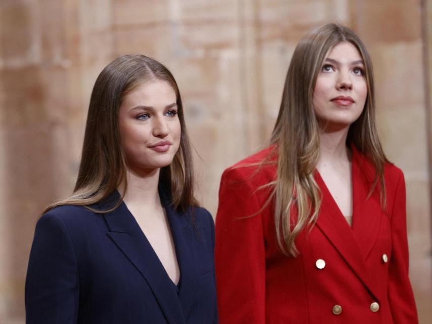 Leonor y Sofía han seguido los pasos de sus padres en la herencia del palacete.