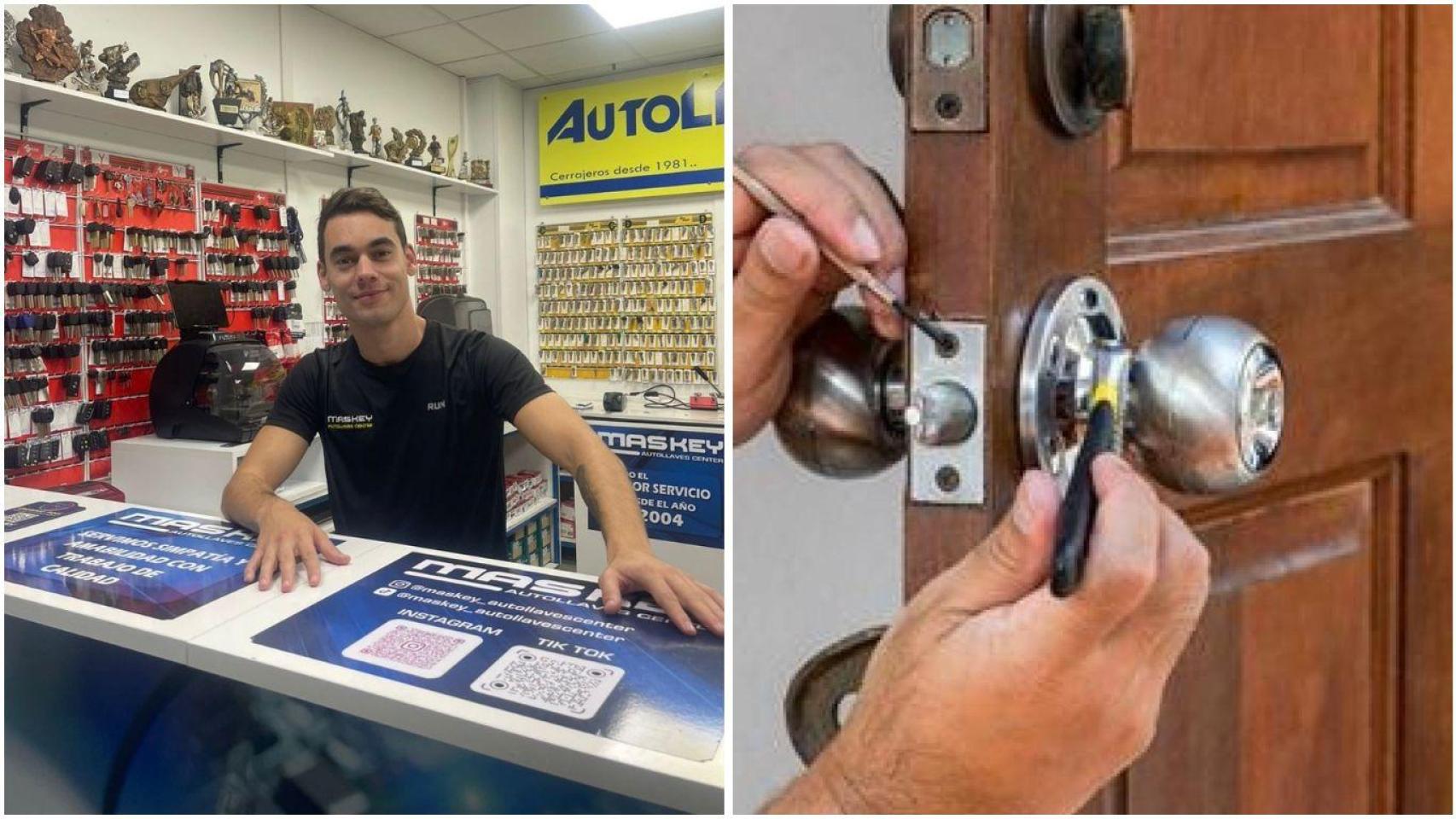 Moisés Antonete, cerrajero en Huelva.