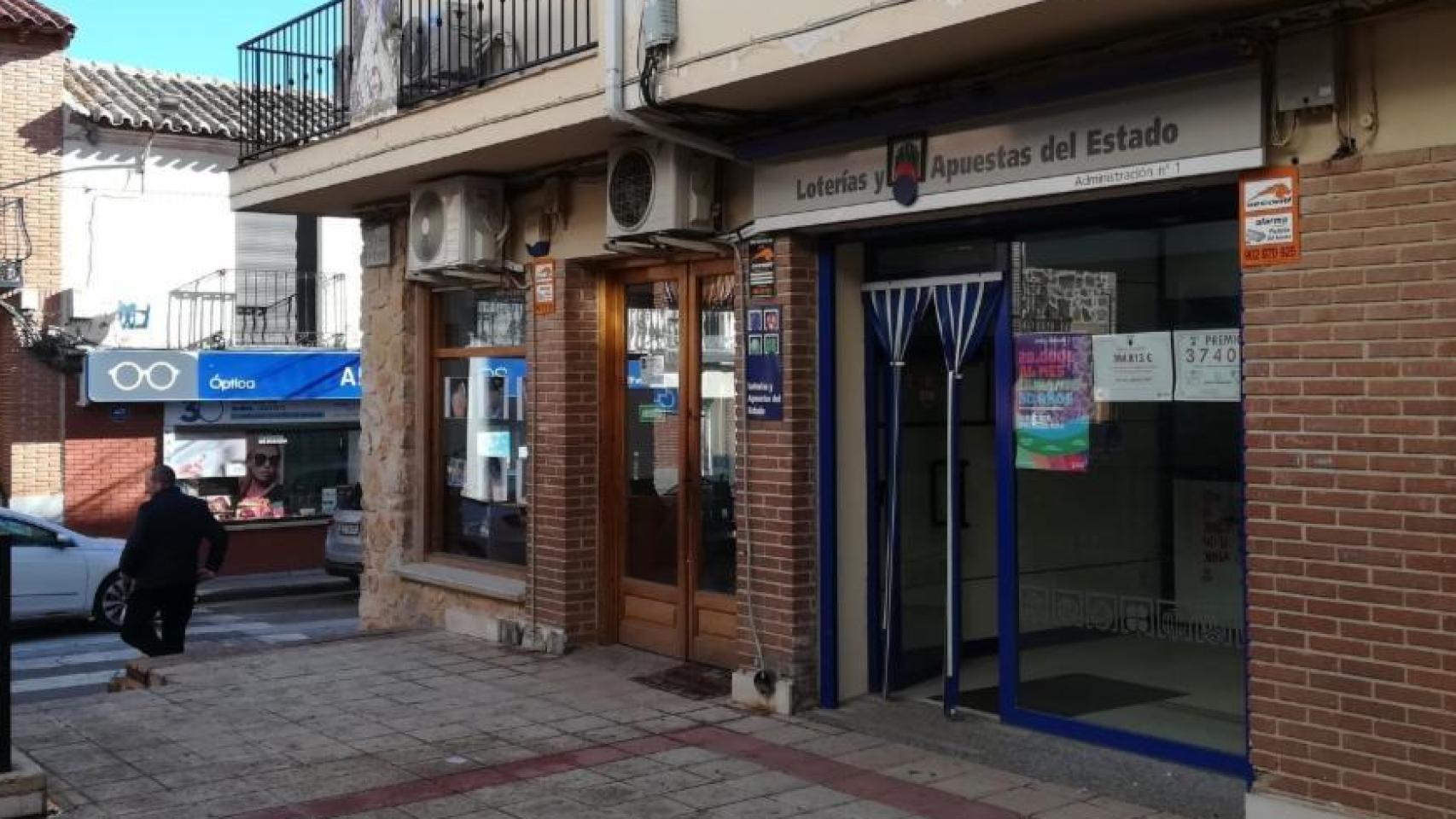 La administración de Corral de Almaguer que ha vendido el boleto premiado.