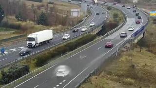 La A-62 a su paso por Dueñas en Palencia