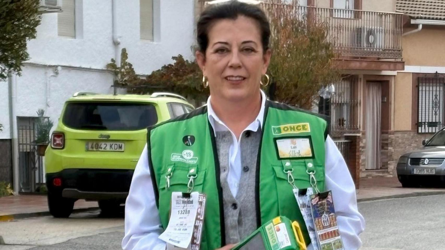 María Dolores Pacheco, vendedora de la ONCE.
