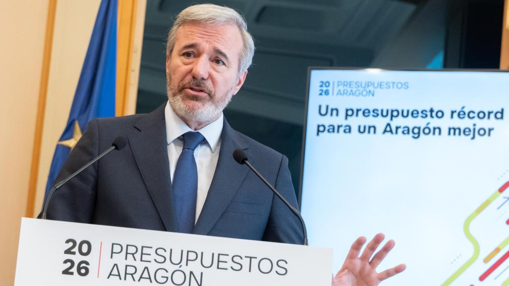 Azcón, este viernes en el Edificio Pignatelli.