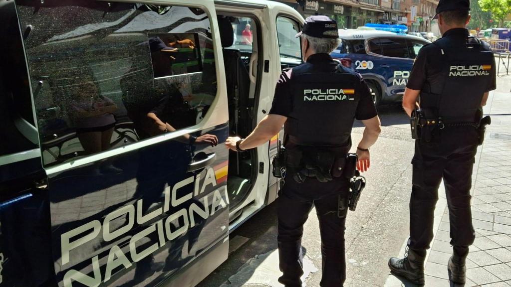Agentes de la Policía Nacional actuantes en el suceso