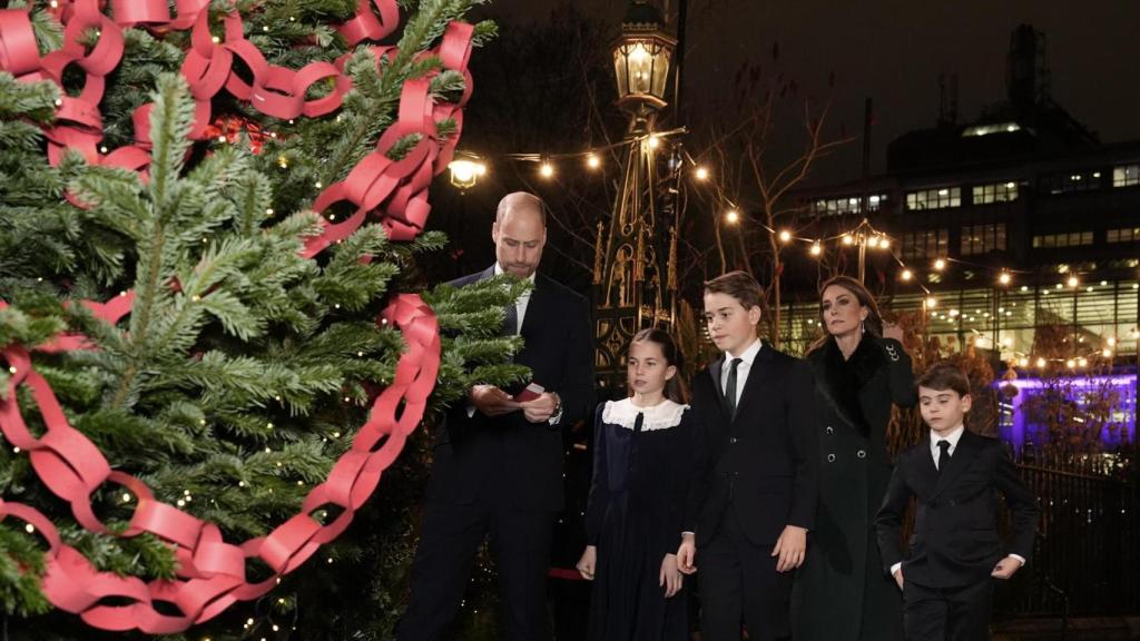 El Príncipe y la Princesa de Gales, este viernes 5 de enero, en la Abadía de Westminster, en Londres.