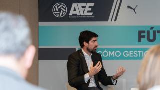 Javier Arizmendi, durante un evento de AFE.