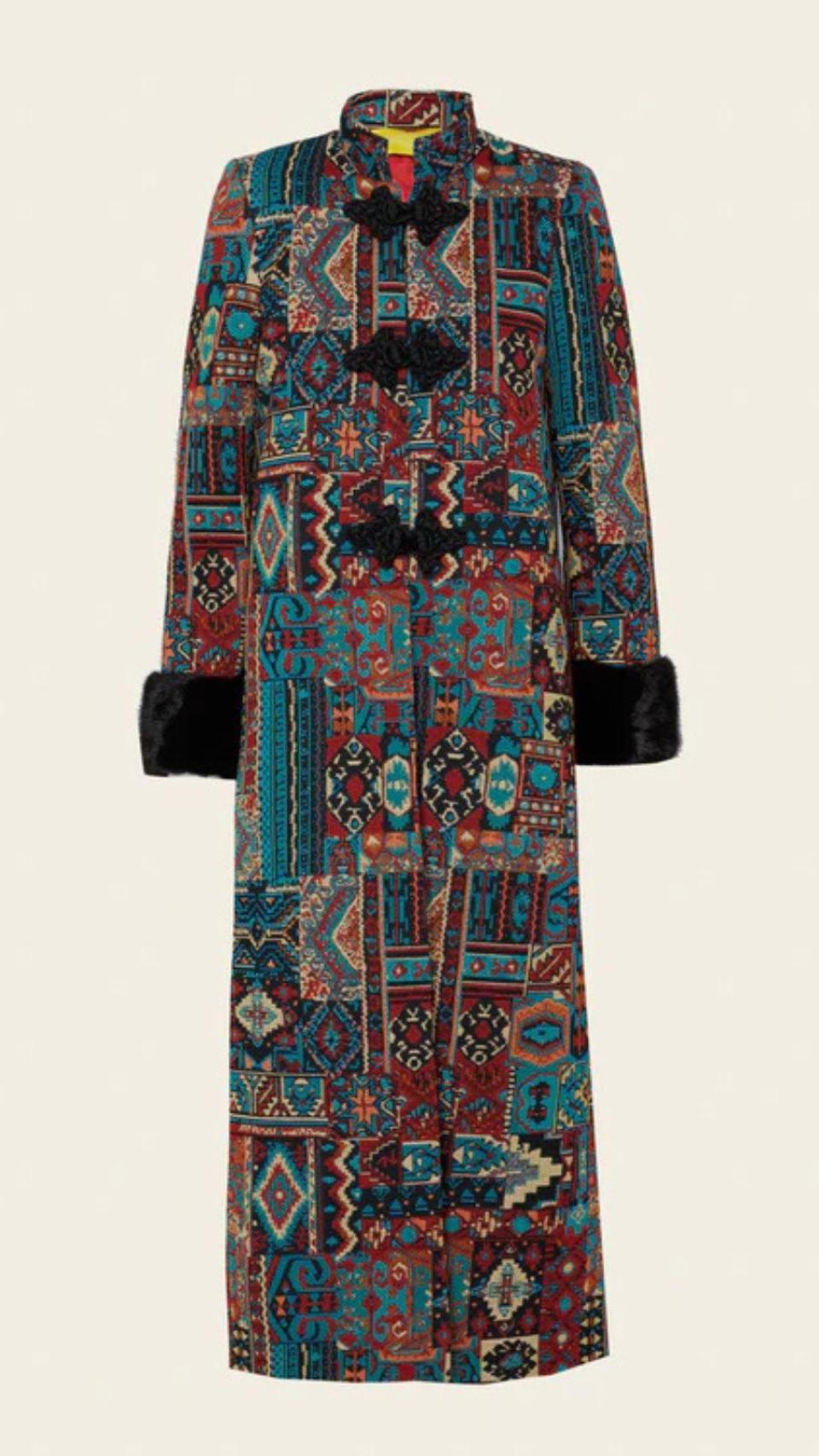 Abrigo Ren Ikat, de Philippa 1970.