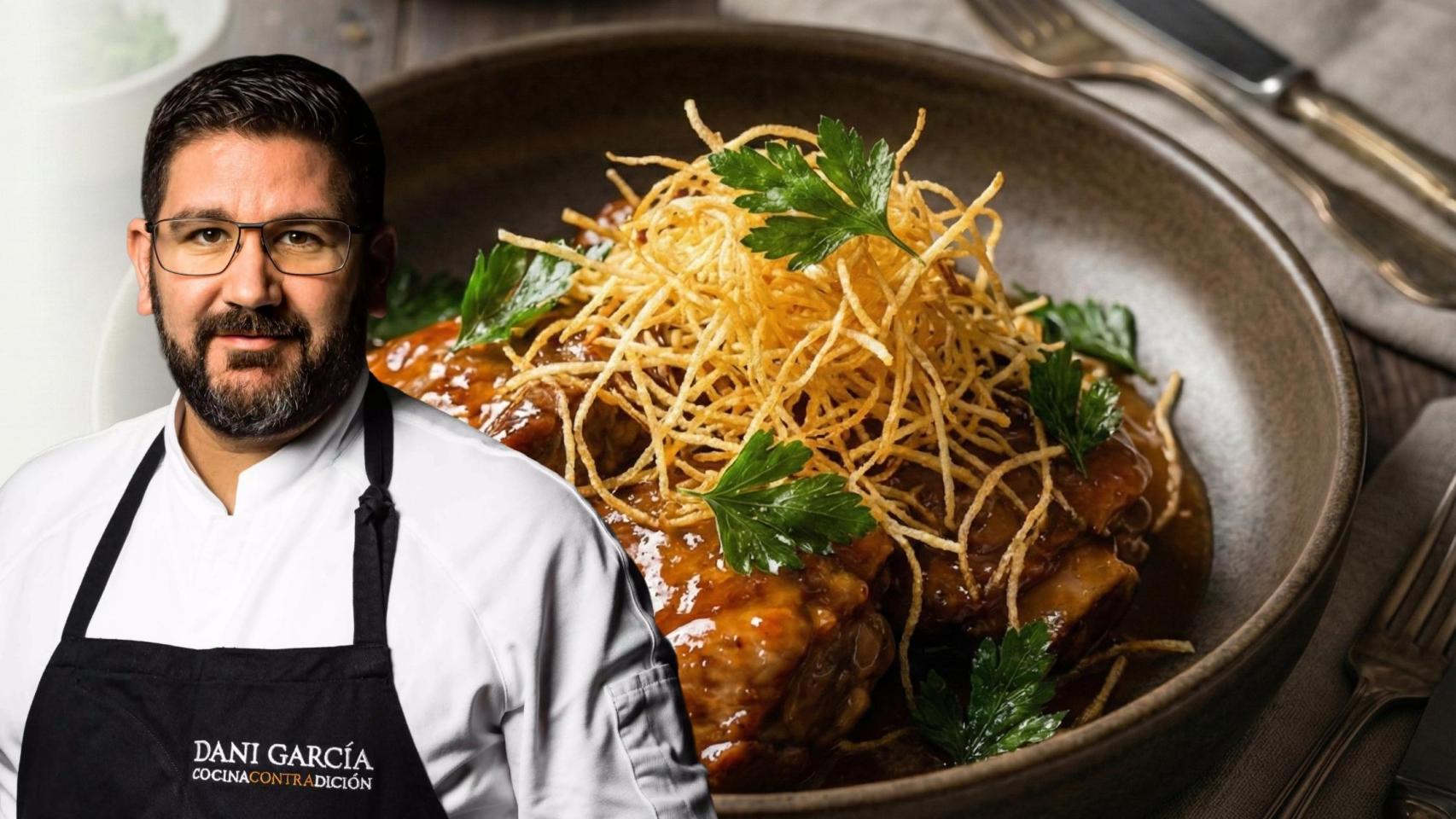 El chef Dani García en un montaje de El Español