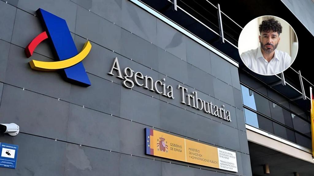 Montaje con una imagen de archivo de la Agencia Tributaria y una imagen de Emilio Baena.