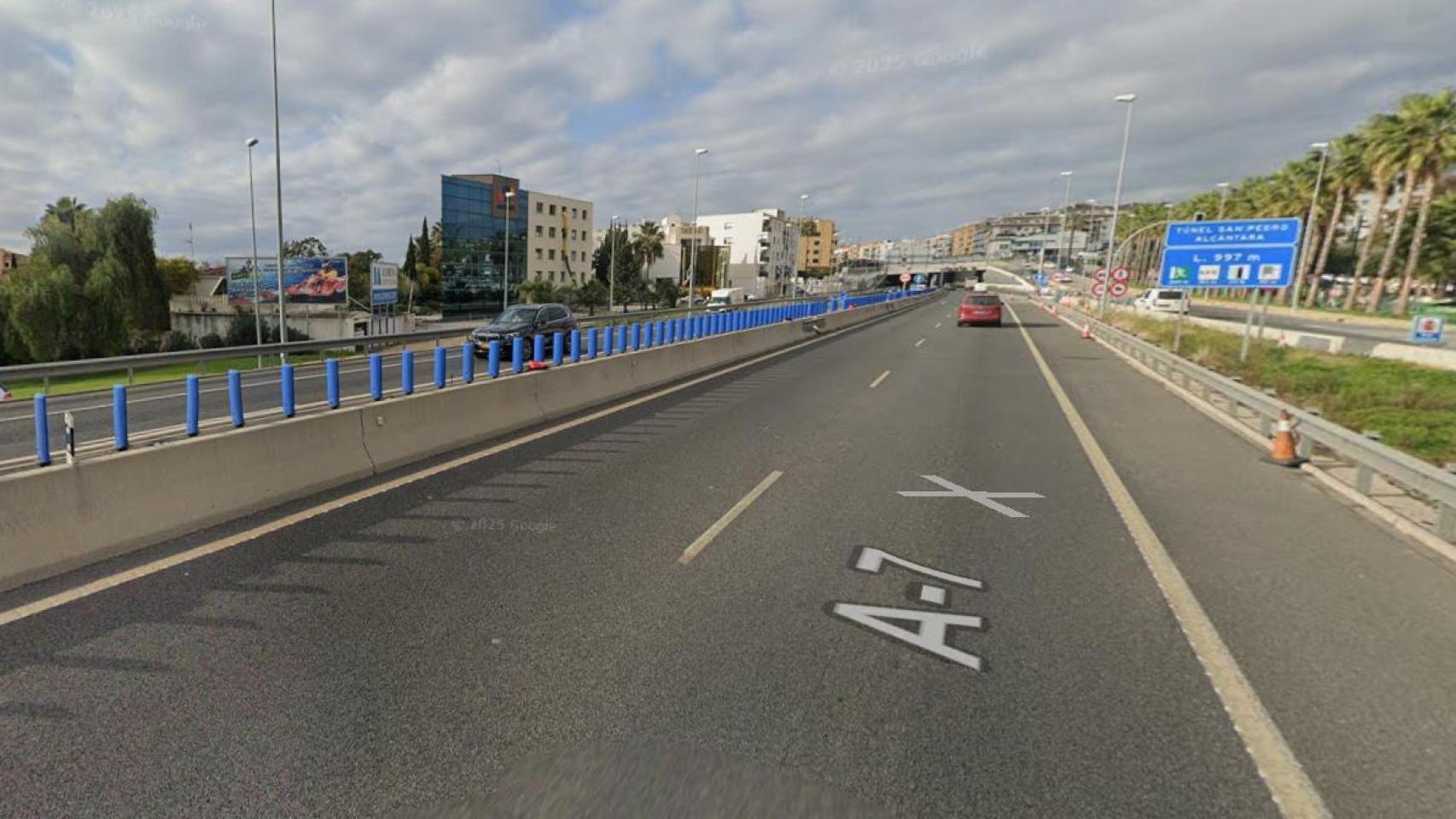 Zona en la que se ha producido el accidente.