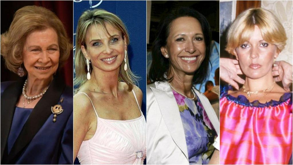 Sofía, Corinna Larsen, Marta Gayá y Barbara Rey.