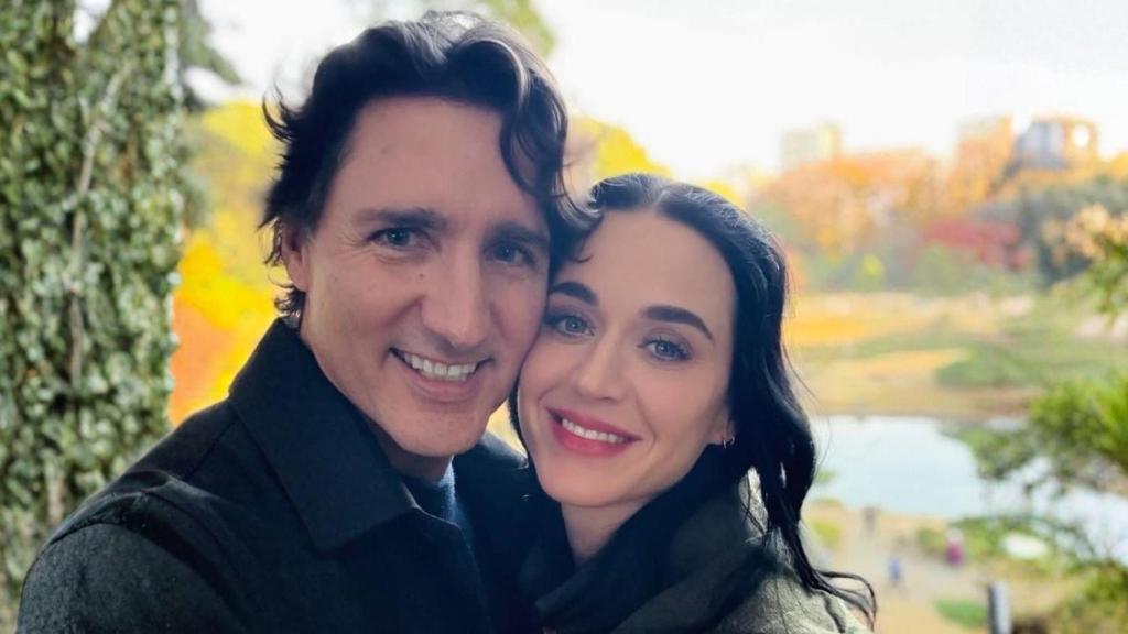 Justin Trudeau y Katy Perry, en una imagen de las redes sociales.
