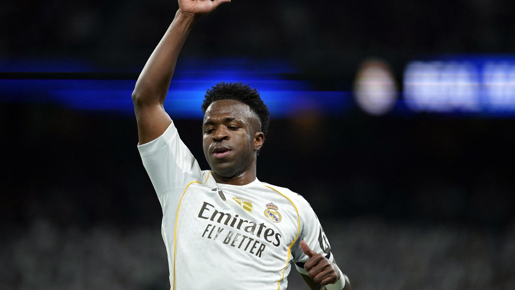 Vinicius, en el partido ante el Celta.