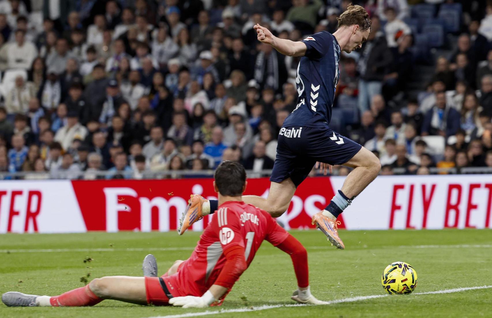 Swedberg's play during the 0-2 goal at the Bernabéu