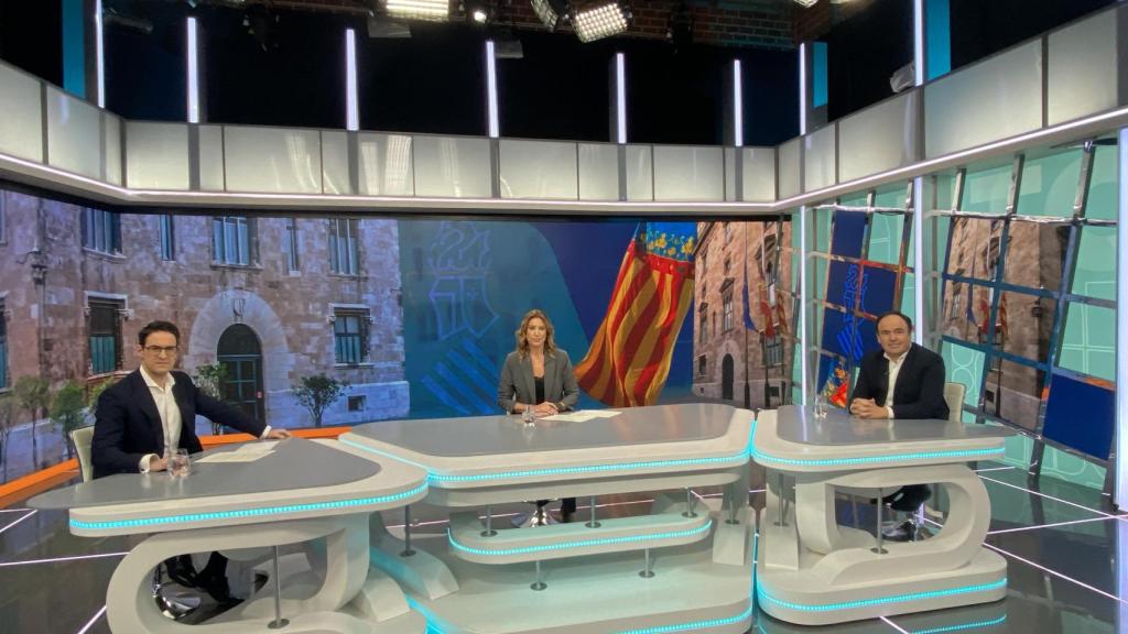 Pérez Llorca en la entrevista para À Punt