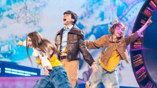 Gonzalo Pinillos, representante de España en Eurovisión Junior 2025, en un ensayo.