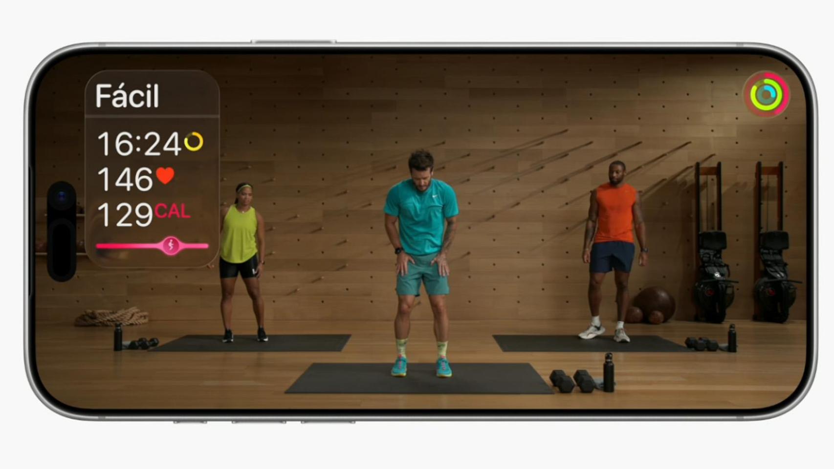 Entrenamiento en español de Apple Fitness+.