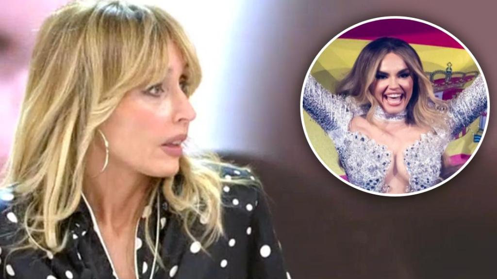 Emma García y Melody, en un fotomontaje de BLUPER.