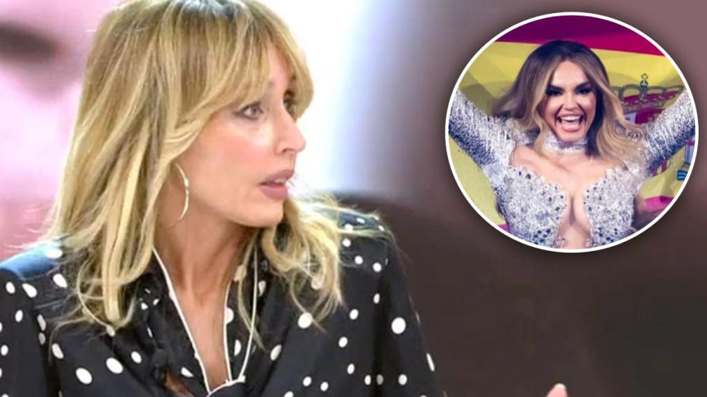 Emma García y Melody, en un fotomontaje de BLUPER.