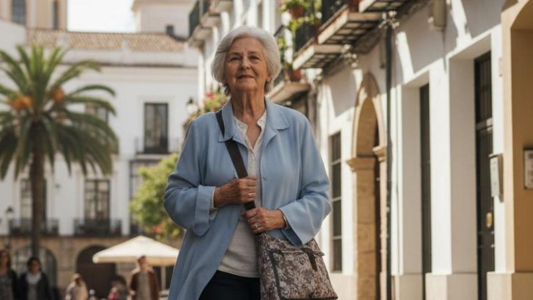 Imagen de una jubilada.