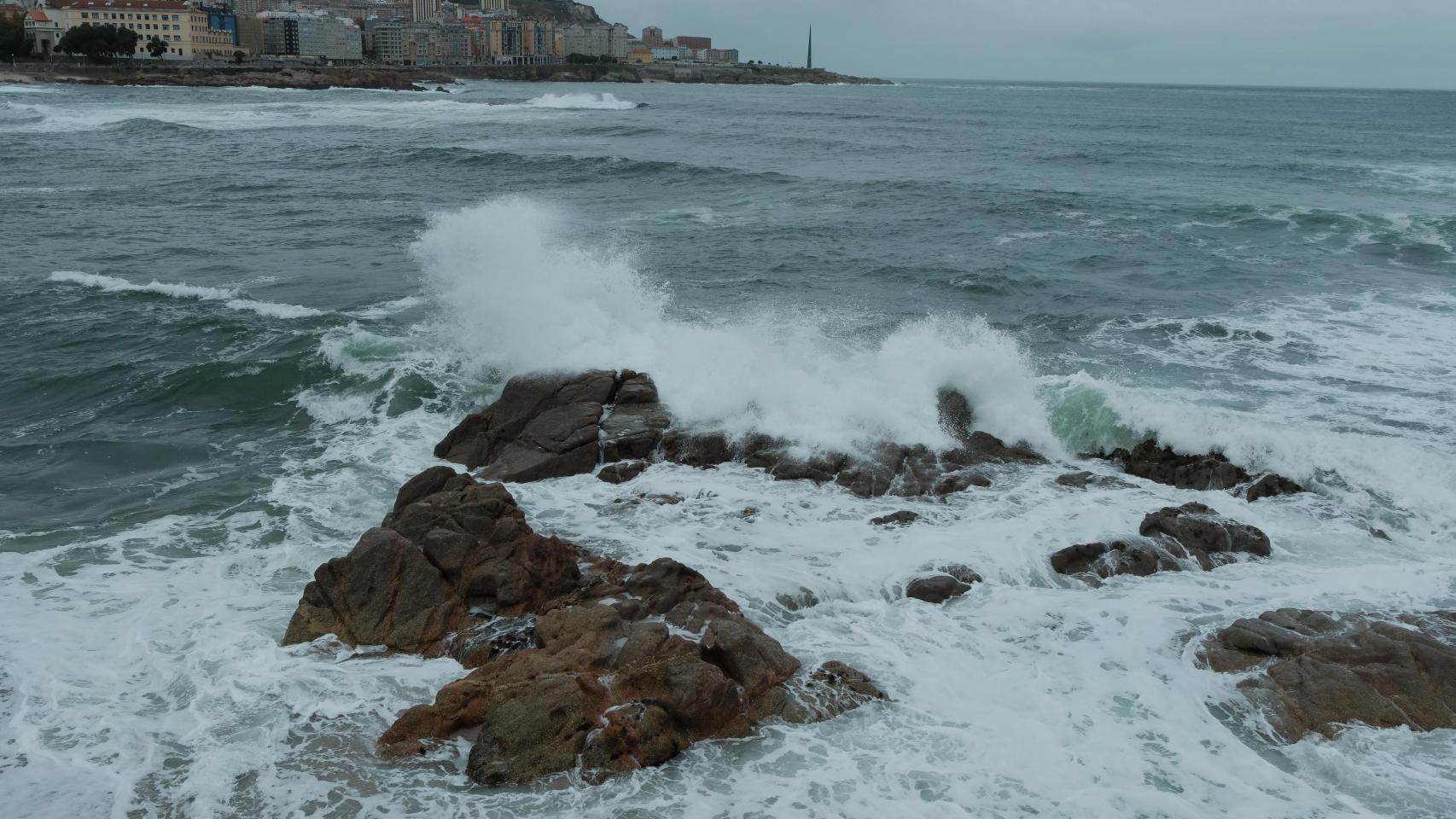 Oleaje en A Coruña