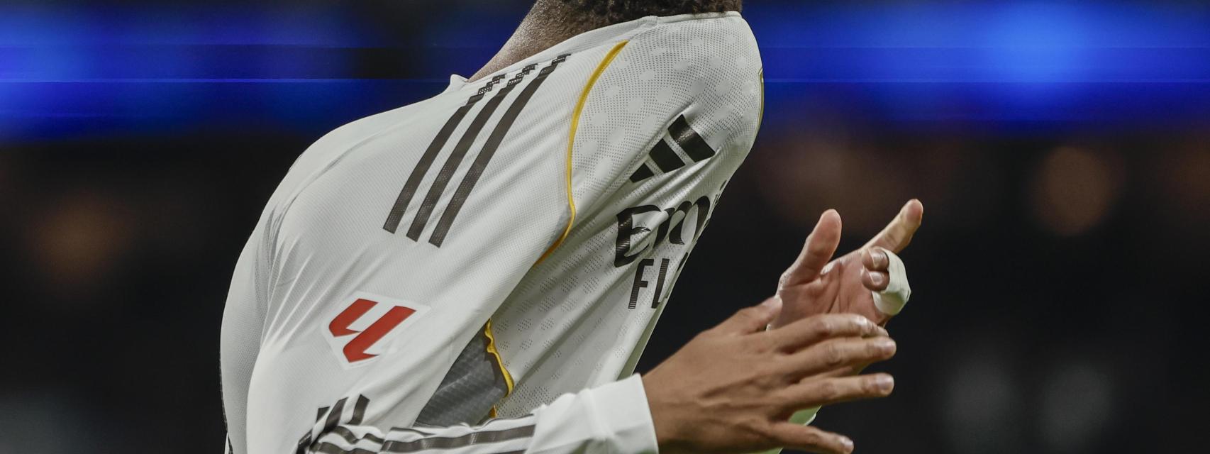 Kylian Mbappé se lamenta en el partido ante el Celta.