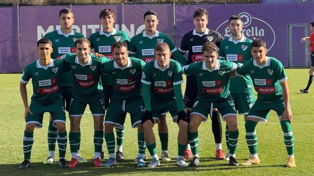 Jugadores del Coruxo FC en una imagen de archivo.