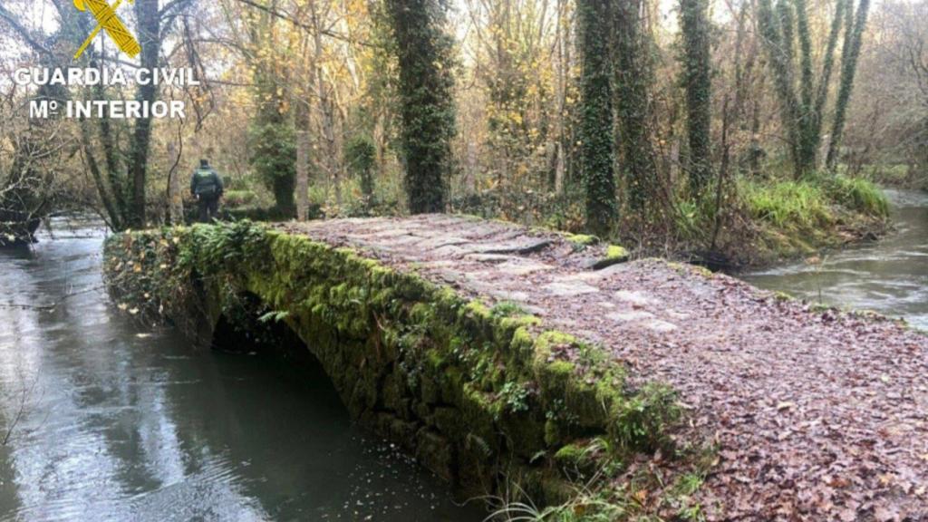 Un tramo del Camino Portugués a su paso por Tui y O Porriño (Pontevedra).