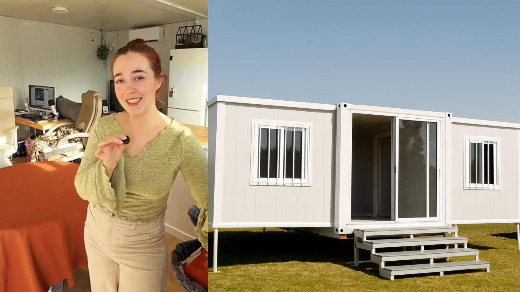 Esther, sobre vivir en una casa prefabricada.