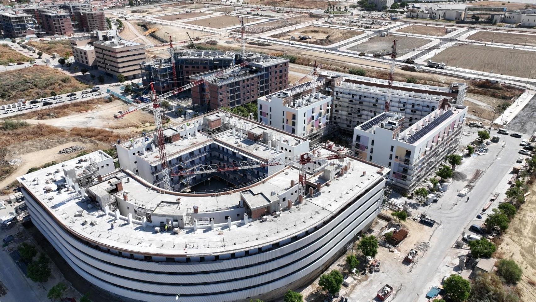 Imagen de archivo de las obras de construcción de las VPO en el sector Universidad.
