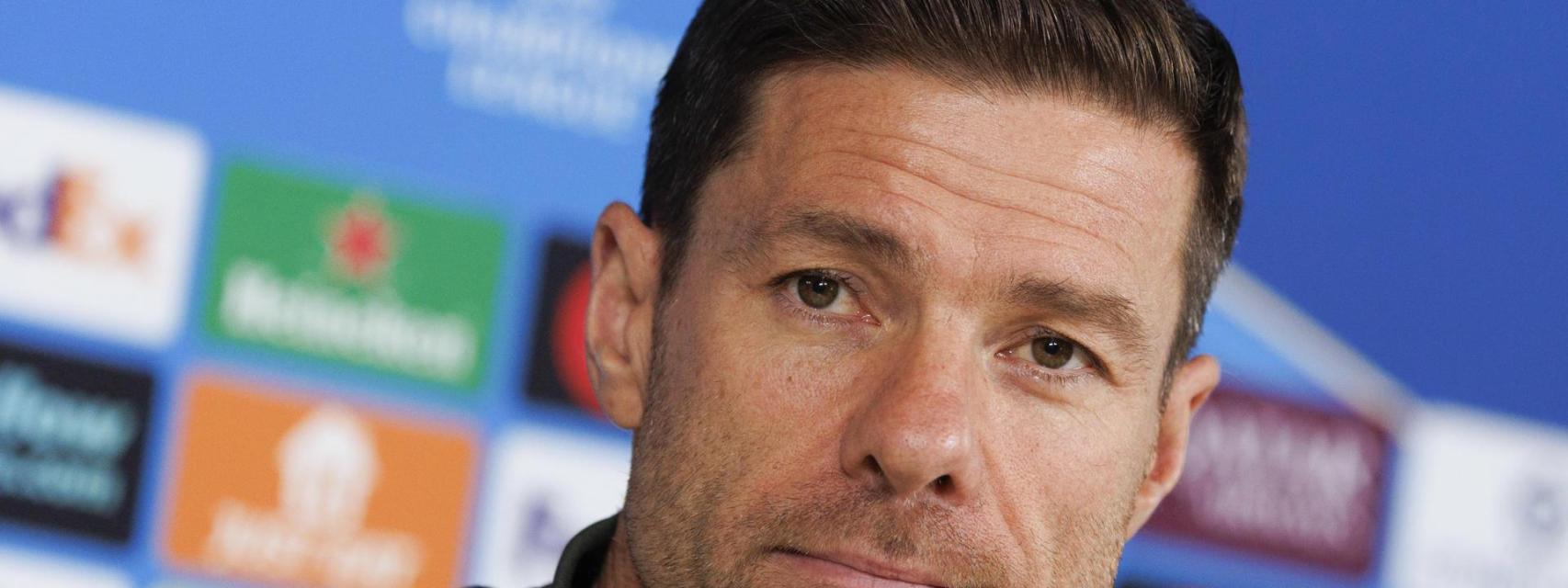 Xabi Alonso, en rueda de prensa con el Real Madrid