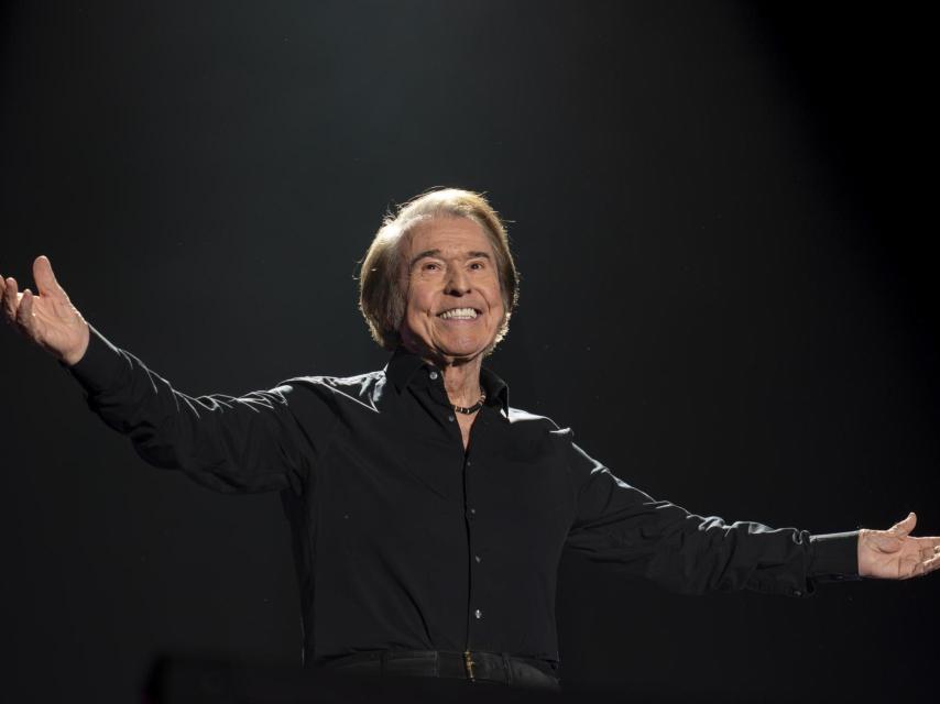 Raphael en una fotografía de su último concierto en Madrid.