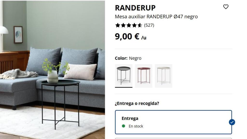 Mesa auxiliar Randerup.