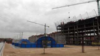 Viviendas en construcción en el barrio de Cuarteles de Artillería de Valladolid