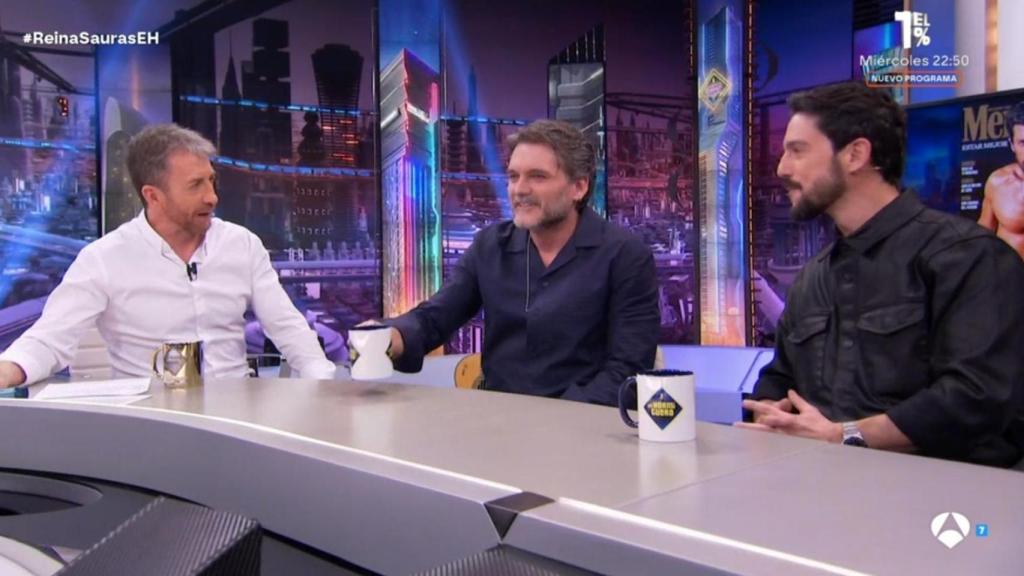 Pablo Motos, Salva Reina y Alejo Sauras, en 'El Hormiguero'.