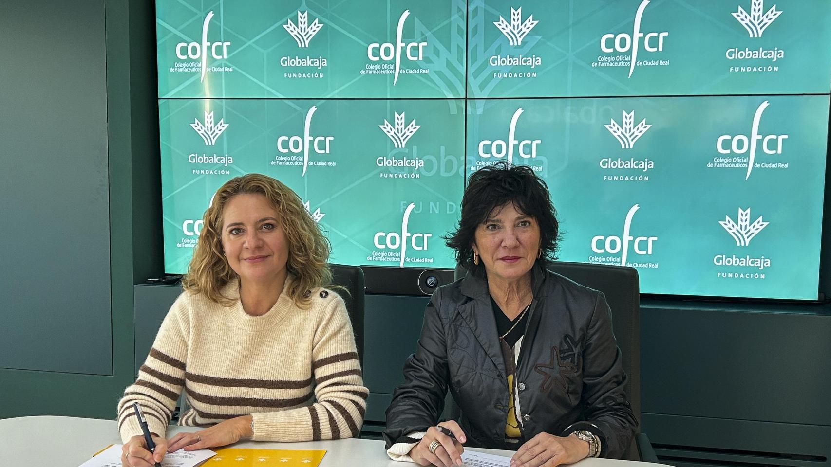 La Fundación Globalcaja y el Colegio de Farmacéuticos de Ciudad Real.