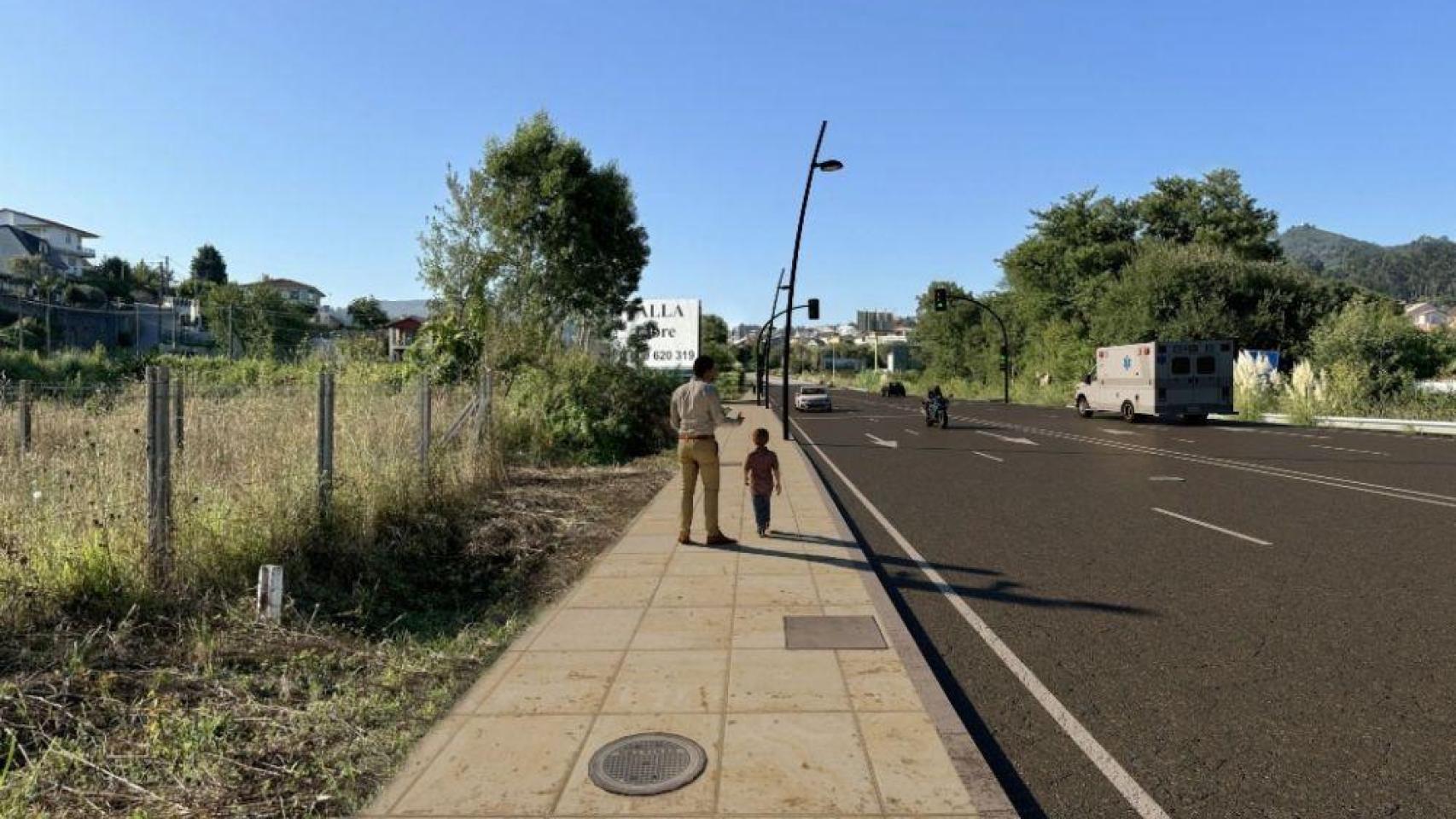 Infografía obras carretera Clara Campoamor