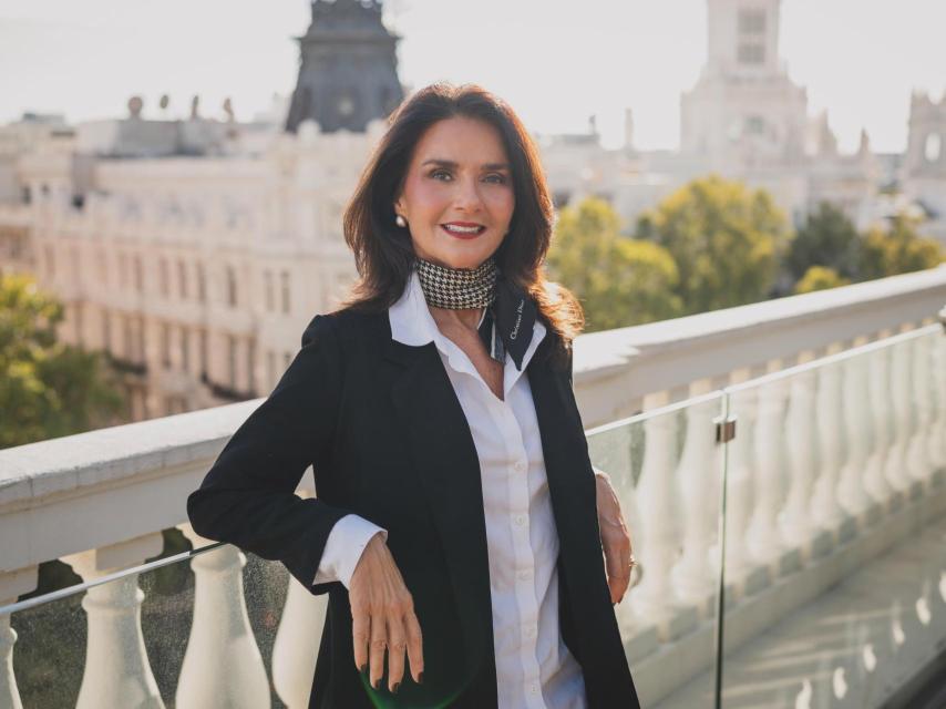 Carmen Salamero en las oficinas de Loewe Moda en Madrid.