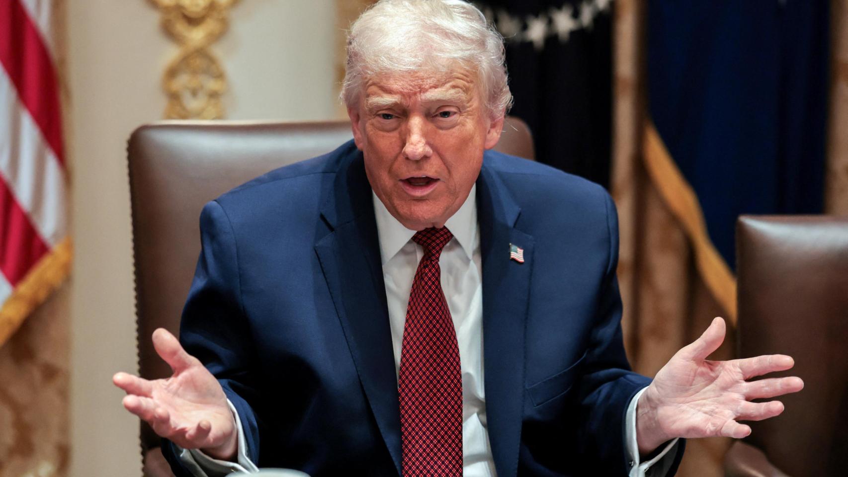 El presidente de EEUU, Donald Trump, el lunes en el Despacho Oval de la Casa Blanca.