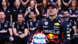 Verstappen, protagonista en la foto del final de la temporada de la escudería Red Bull.