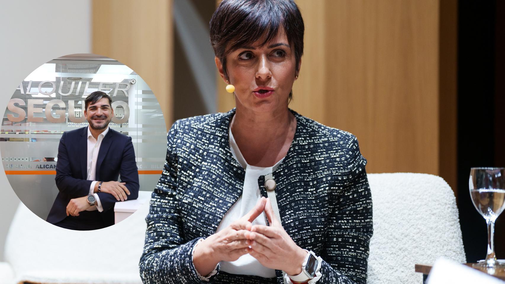 Montaje de la ministra Isabel Rodríguez y David Caraballo.