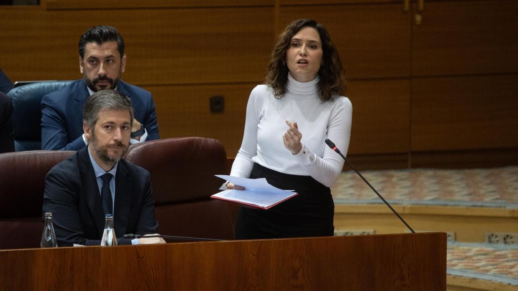 Isabel Díaz Ayuso en la Asamblea de la Comunidad de Madrid.