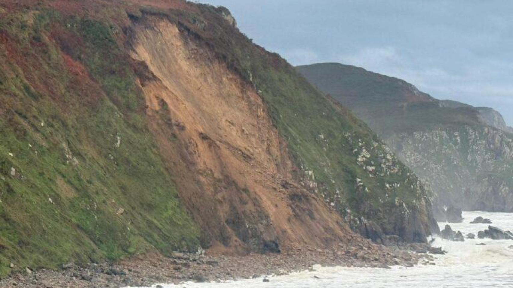 Desprendimiento en Valdoviño (A Coruña)