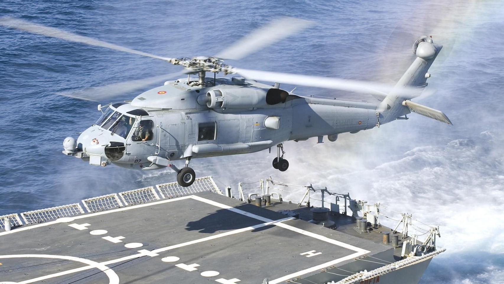 Helicóptero SH-60B de la Armada, que será reemplazado por el Romeo