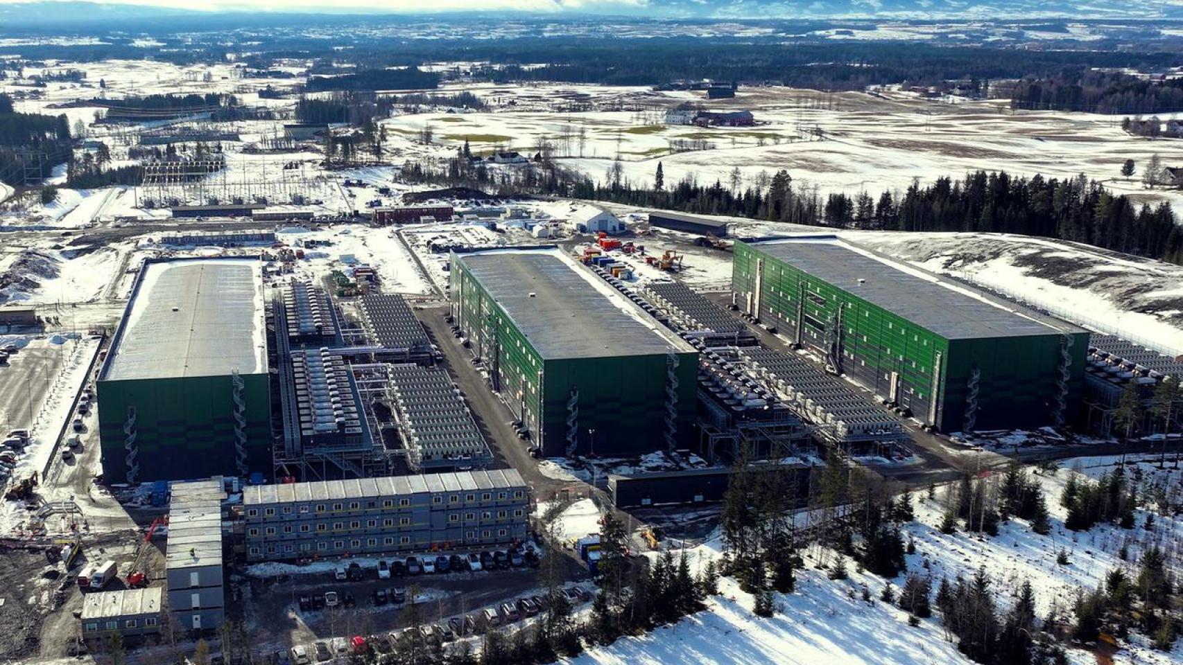 Imagen del centro de datos de TikTok en Hamar, Noruega.