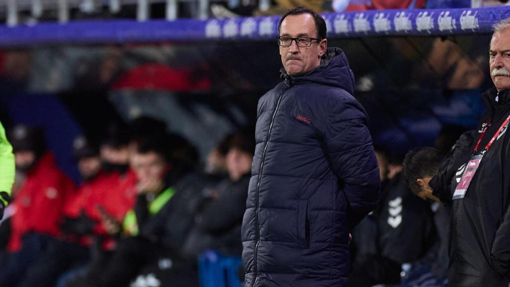 Joseba Etxeberria, durante un partido con el Eibar.