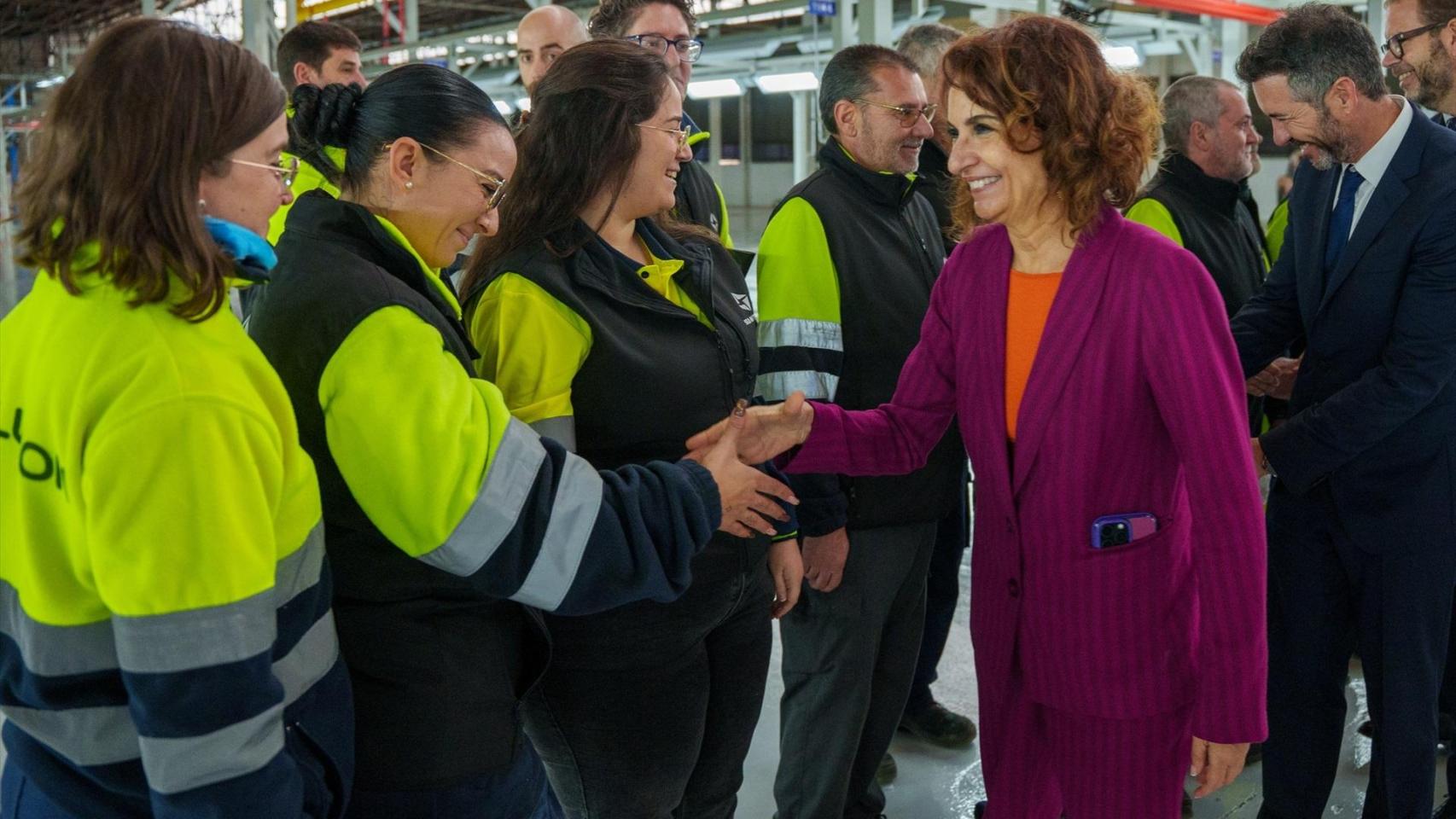 María Jesús Montero en un acto en Jaén.
