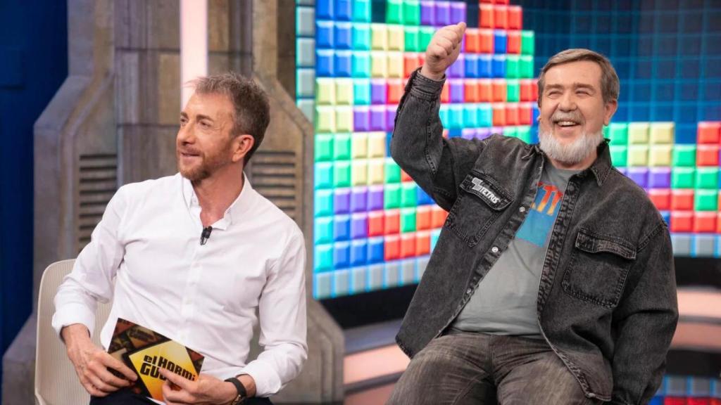 Pablo Motos y Alekséi Pázhitnov, el creador del Tetris, este lunes en 'El Hormiguero'.