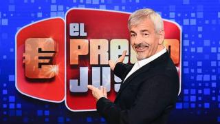 Carlos Sobera en una imagen promocional de 'El precio justo' en su última etapa en Telecinco.