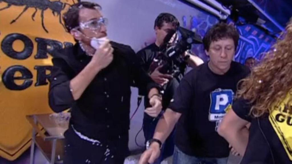 Pablo Motos tras el momento del accidente en 'El Hormiguero'