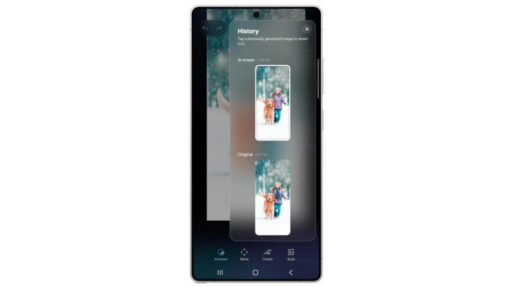 El nuevo historial de Photo Assist de One UI 8.5